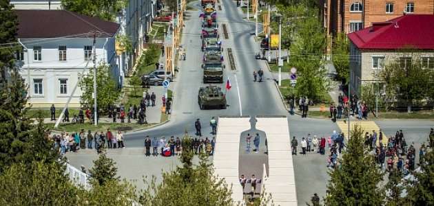 Нынешний День Победы в Ишиме, как и в большинстве городов России, прошёл в формате, напомнившем ковидные годы.